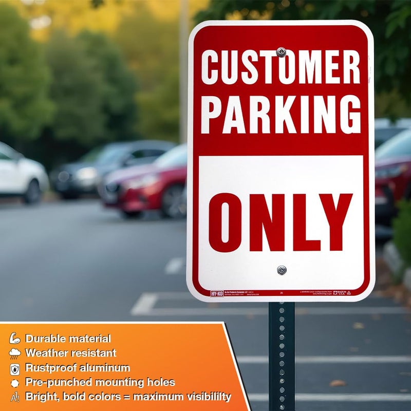 Hy-Ko Aluminum Signs, 12â€ x 18â€, Durable Long-Lasting Contrasting Metal Signs for Outdoor Use for Businesses, Property, Clear & Easy to Read Informational Display - Image 4